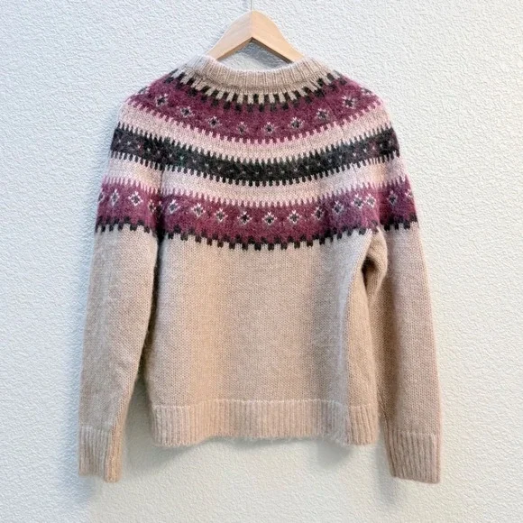 NWT Madewell Sz XXS Fair Isle Alpaca-Blend Sweater $168 - Picture 4 of 13